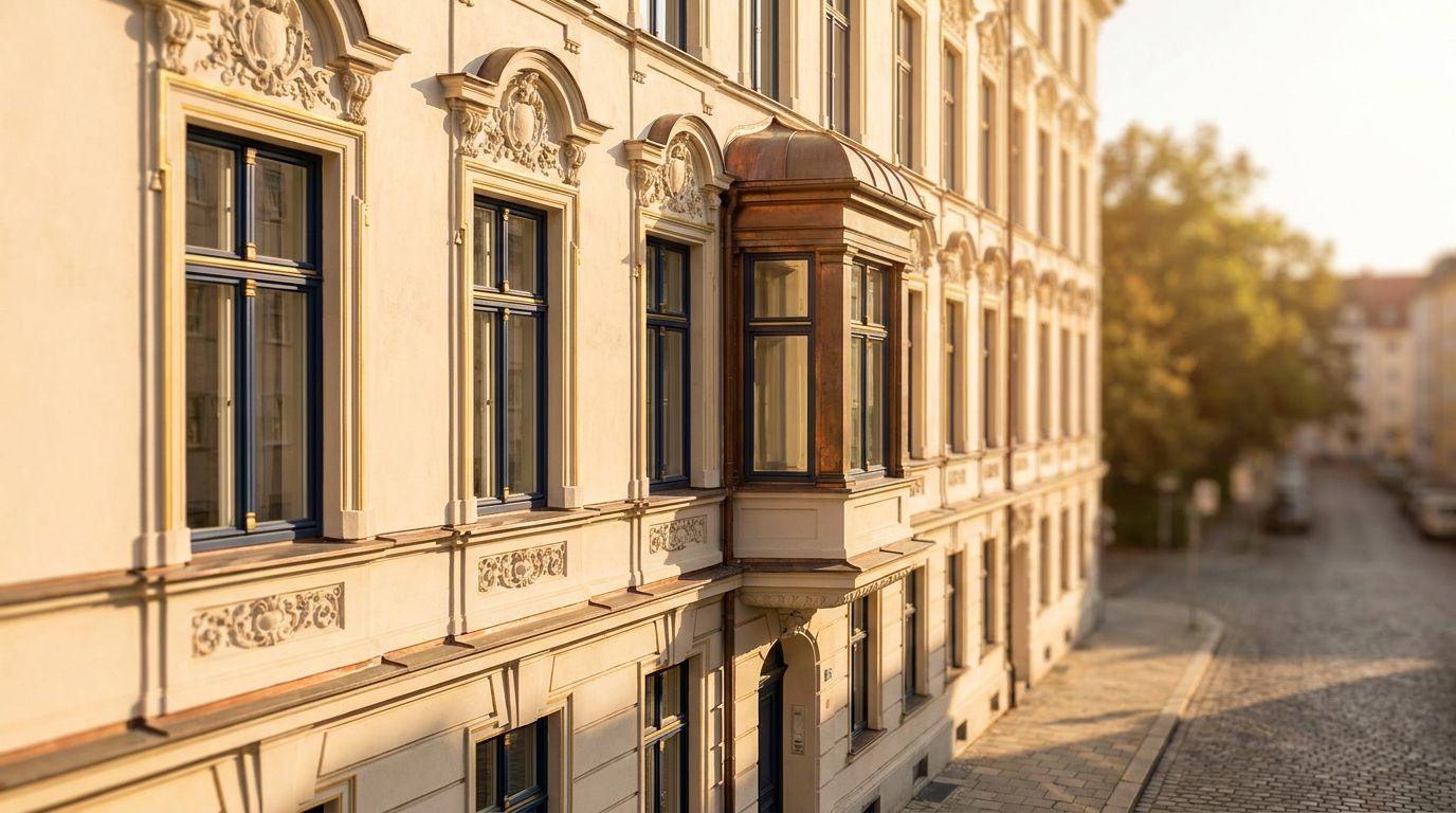 Eigenkapital Wohnung kaufen München — Altbauwohnung mit Blick über die Stadt